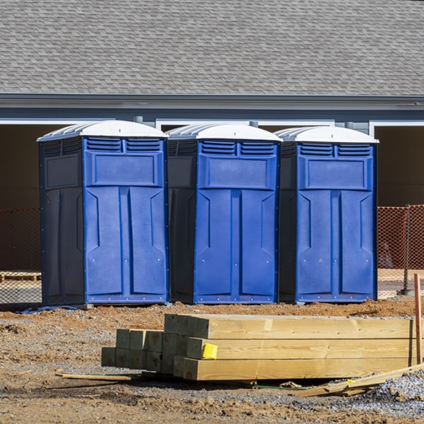 can i customize the exterior of the portable restrooms with my event logo or branding in Cardin